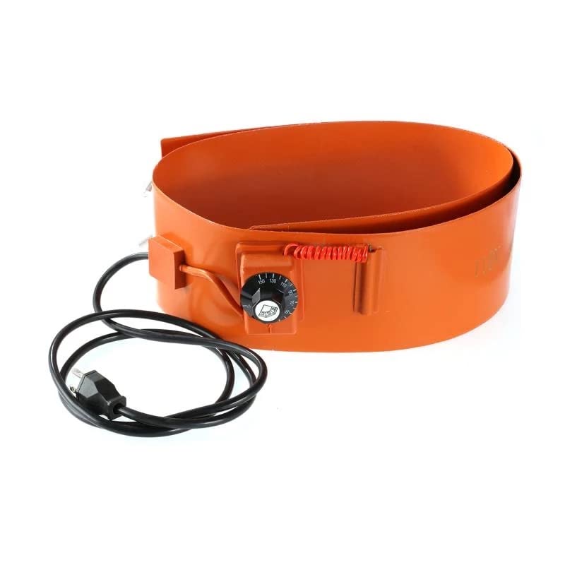 Eyes.sys Metal Drum Heater 55 Gal Barrel Band Heater 110V for Metal Oil Drum Heating Band with Adjustable Thermostat Heavy Duty Silicone Rubber Grease Keg Honey Pail Heater (68.5" x 5") - Image 1